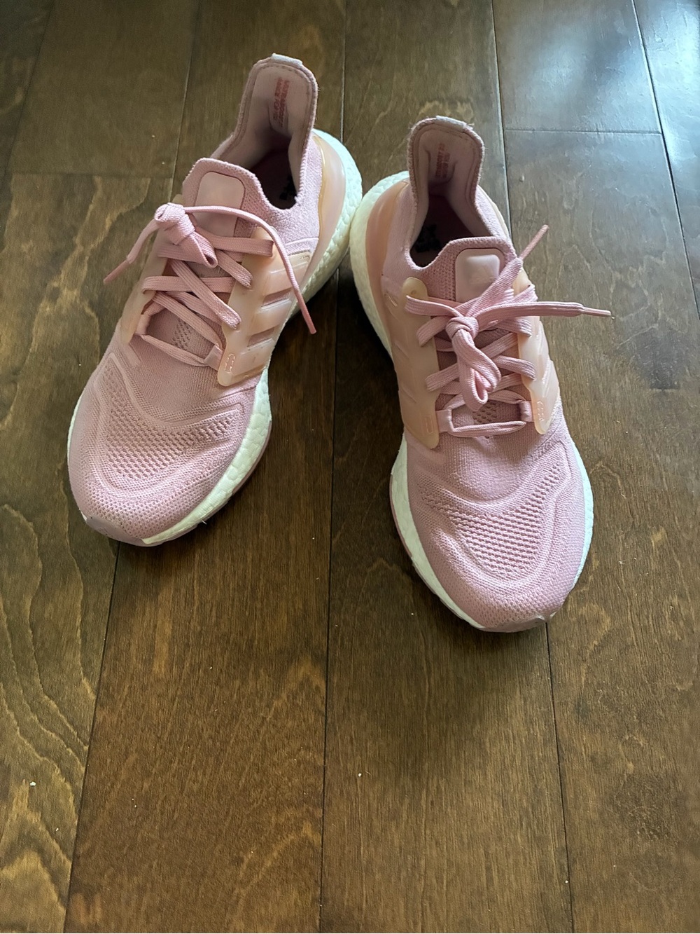 adidas Women's Pink Knit Running Sneakers size 7